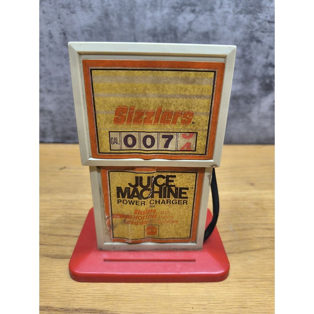 Vintage 1969 Mattel‎ Hot Wheels Juice Machine Sizzlers Battery Car Charger